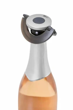 Sekt- / Champagnerverschluss Gusto, Black&silver,