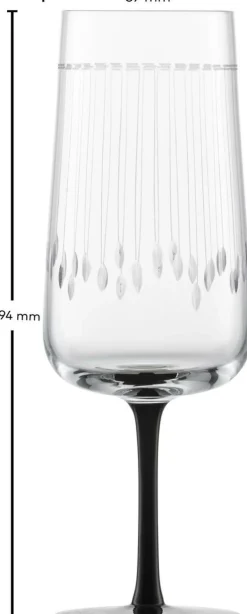 Sektglas 77, mit Moussierpunkt, 317 ml, Glamorous