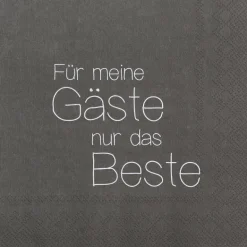 Serviette „Für meine Gäste nur das Beste", 33X33