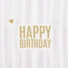 Serviette „Happy Birthday", 33X33 cm