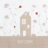 Serviette „Welcome", 33x33cm
