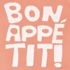 Serviette 33x33cm Bon Appetit