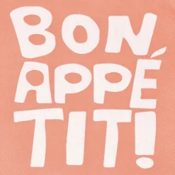 Serviette 33x33cm Bon Appetit