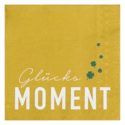 Serviette „Glücksmomente", 33X33 cm