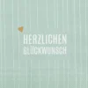 Serviette „Herzlichen Glückwunsch", 33X33 cm