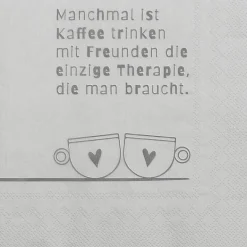 Servietten „Manchmal ist Kaffee trinken...",33X33