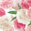 Servietten 33x33cm Peonies
