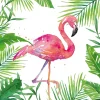Servietten 33x33cm Tropical Flamingo