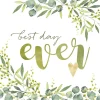 Servietten 33x33cm Best Day Ever
