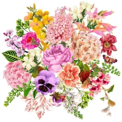 Servietten 33x33cm Flower Bouquet