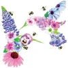 Servietten 33x33cm Hummingbird Fleurettes