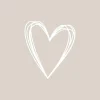 Servietten 33x33cm Pure Heart taupe