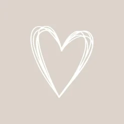 Servietten 33x33cm Pure Heart taupe