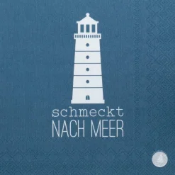 Serviette „Schmeckt nach Meer", 33x33cm
