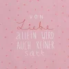 Serviette„Von Liebe allein wird auch keiner satt",
