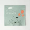 Serviette 33x33cm Bin Gerade Etwas Neben...