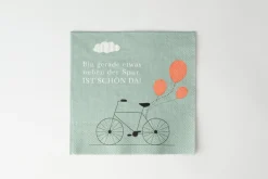 Serviette 33x33cm Bin Gerade Etwas Neben...