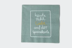 Serviette 33x33cm Heute Steht Liebe...