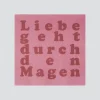 Serviette 33x33cm Liebe Geht Durch Den Magen