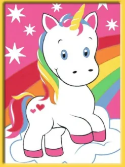 Süßes Einhorn - Malen nach Zahlen