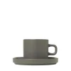 Set 2 Kaffeetassen -PILAR- Pewter, 200 ml