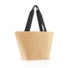 Shopper M Raffia Black Einkaufstasche