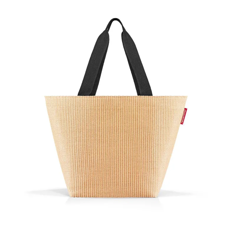 Shopper M Raffia Black Einkaufstasche