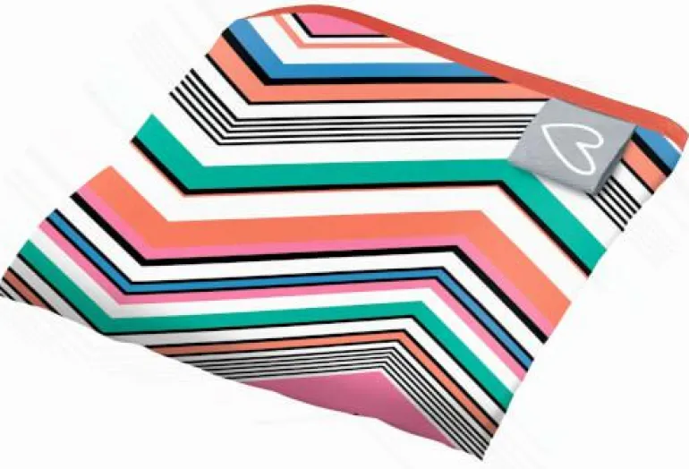Shopper ZigZag gestreift bunt