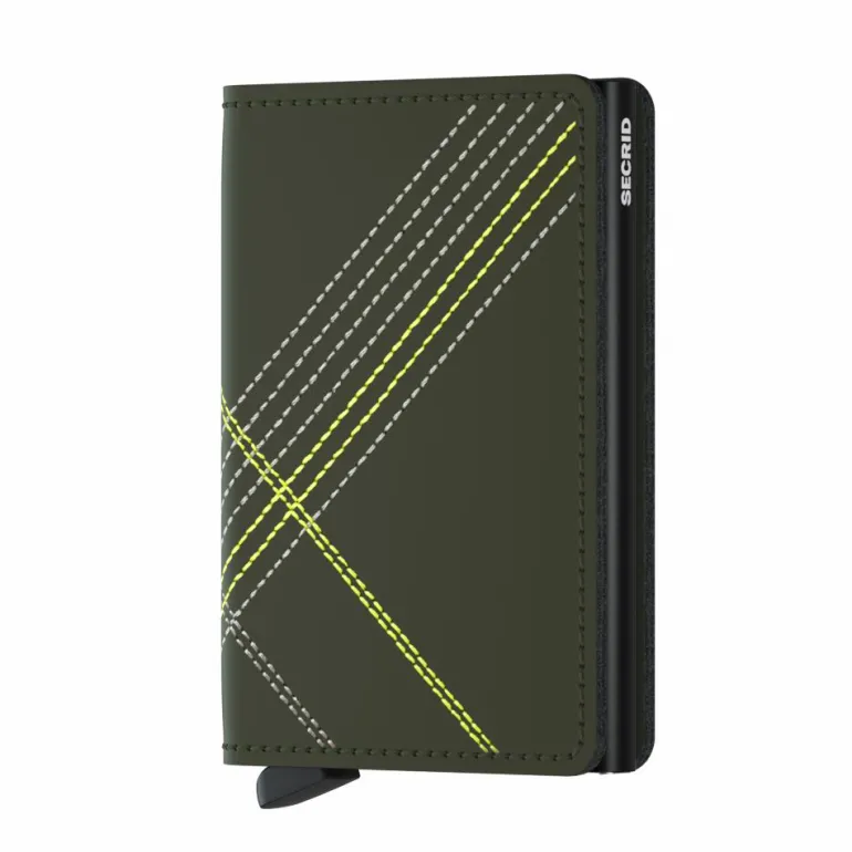 Slimwallet Stitch Linea Lime