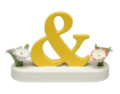 Sonderzeichen & , mit Blumen