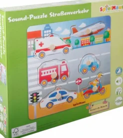 Sound Holzpuzzle Straßenverkehr