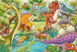 Spaß mit den Dinosauriern - Puzzle 3x24 Teile