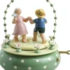 Spieldose Zwei Tänzer im Bogen , Blumenwalzer