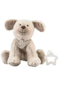 Spieluhr M Hund Lucky, Graubeige
