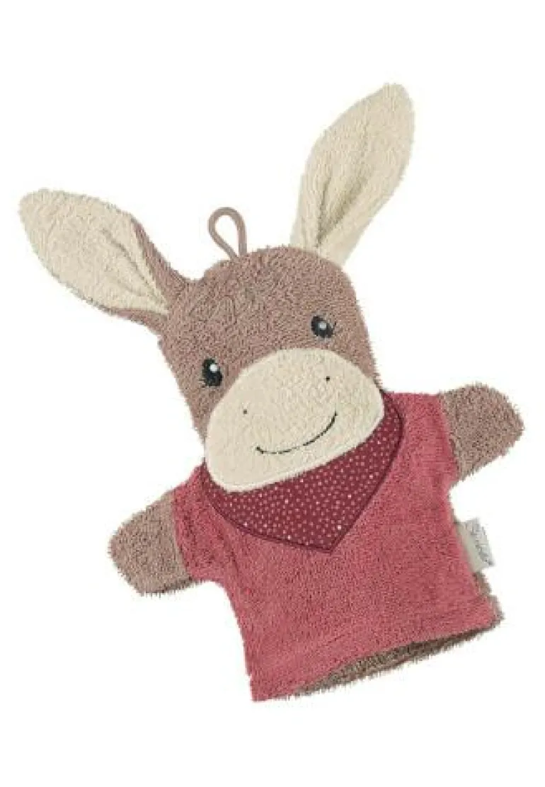 Spiel-Waschhandschuh Emmily hellrot