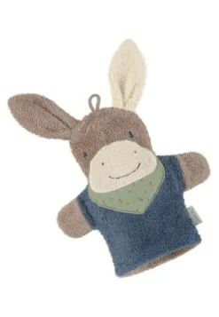 Spiel-Waschhandschuh Emmilius mittelblau