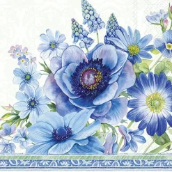 SPRINGTIME BLUES Light Blue Lunch-Servietten L1066