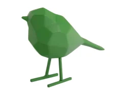 Staatue Origami bird small bright green