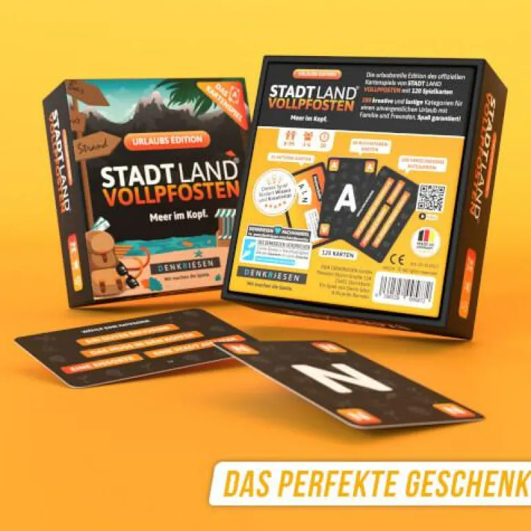 STADT LAND VOLLPFOSTEN® - Das Kartenspiel - Urlaub