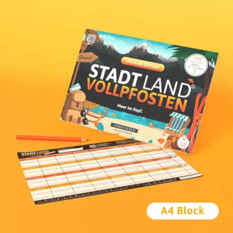 STADT LAND VOLLPFOSTEN® - Das Kartenspiel - Urlaub