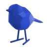 Statue Origami bird small bright blue