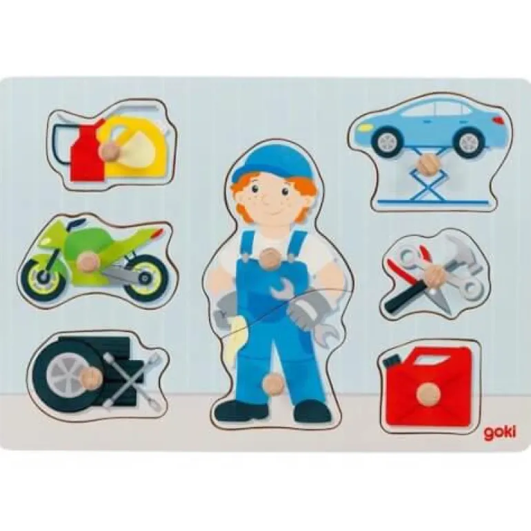 Steckpuzzle Automechaniker