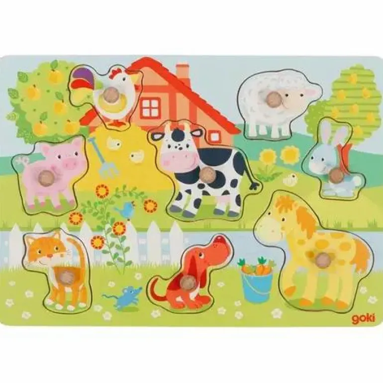 Steckpuzzle Bauernhoftiere