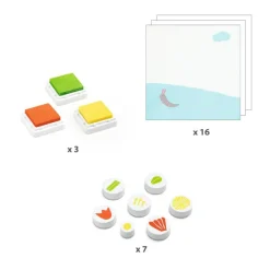 Stempel 3-6: Mit Blumen