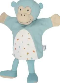 Sterntaler Handpuppe Affe Albert blau mel.