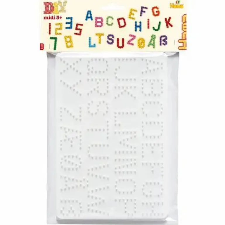 Stiftplatte Buchstaben/Zahlen im Beutel