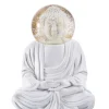 Summerglobe The Buddha Glitzerkugel weiß 15cm