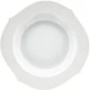 Suppenteller 23,5 cm Form Wellenspiel Relief Weiss