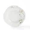 Suppenteller 23,5 cm Wellenspiel Relief Blumenmale