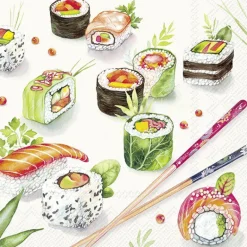 SUSHI Light Grey Lunch-Servietten L1065145